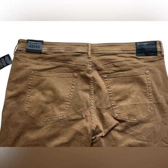NWT Liverpool Los Angeles Men’s Kingston Modern Straight jeans brown size 42x32 - Picture 5 of 7
